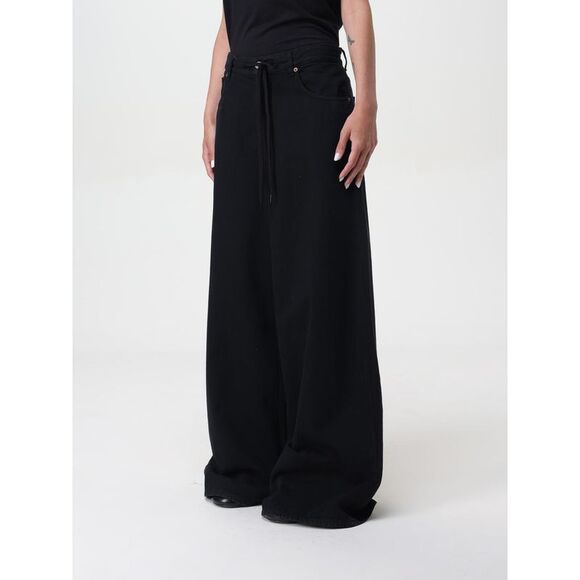 Mm6 Maison Margiela Jeans Woman Black - Picture 4 of 5